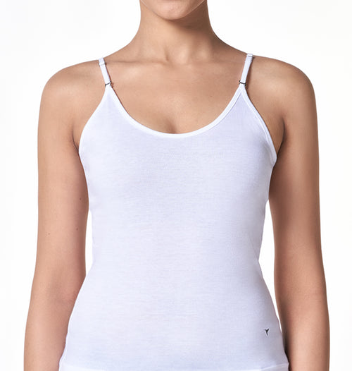 Women's Cotton Camisole With Adjustable Straps