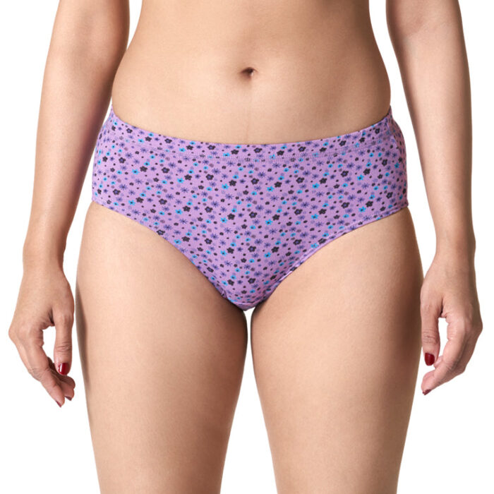 Full Coverage Mid-Rise Printed Panty with Stretch & Seam-Free Comfort _Pack of 3